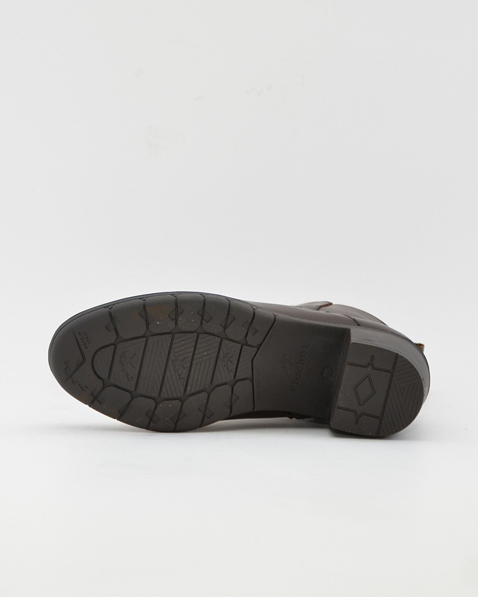 BOTIN MUJER MARRÓN TACON ANCHO FLUCHOS NYDIA F1798