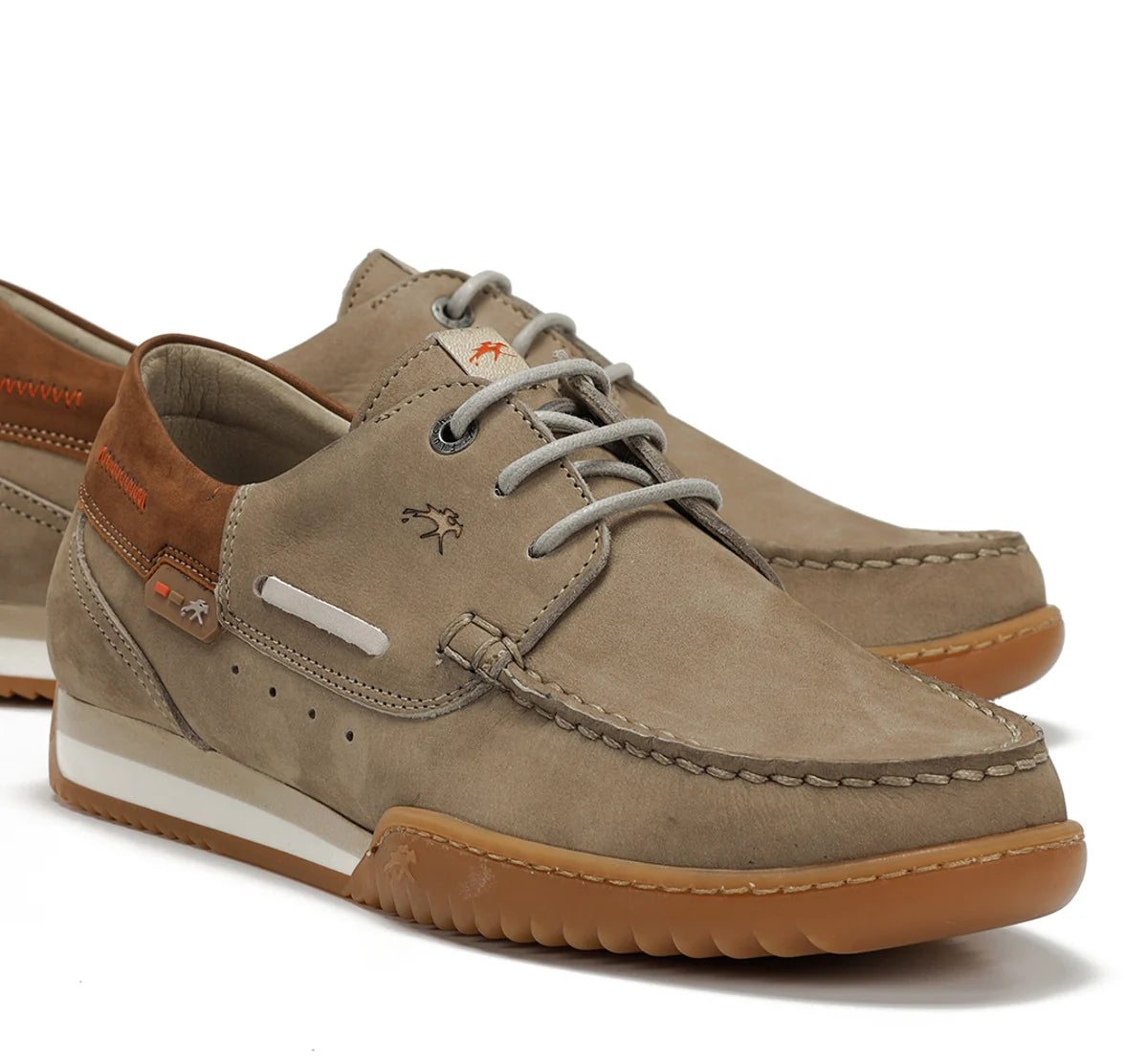 ZAPATO NAUTICO FLUCHOS HOMBRE COLOR TAUPE BRUNO F2434 MARMOTA