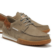 ZAPATO NAUTICO FLUCHOS HOMBRE COLOR TAUPE BRUNO F2434 MARMOTA
