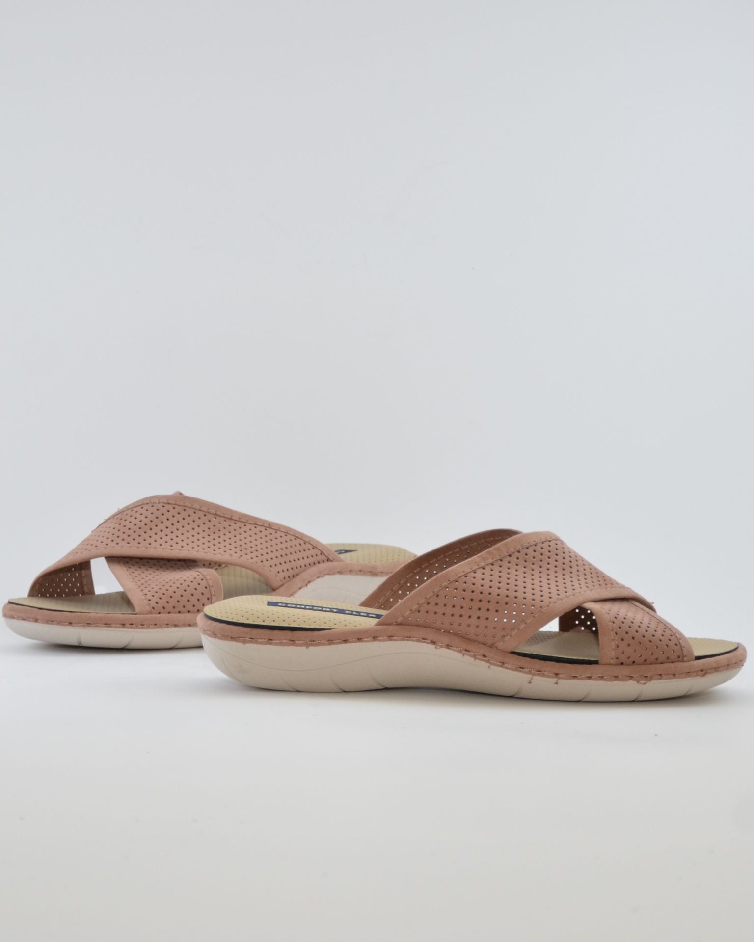 ZAPATILLA CASA HOMBRE CON PLANTILLA EXTRAIBLE CRUZADA COLOR BEIGE  J.ORTEGA 5021