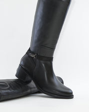 BOTA ALTA MUJER PIEL COLOR NEGRO DORKING by FLUCHOS D8965
