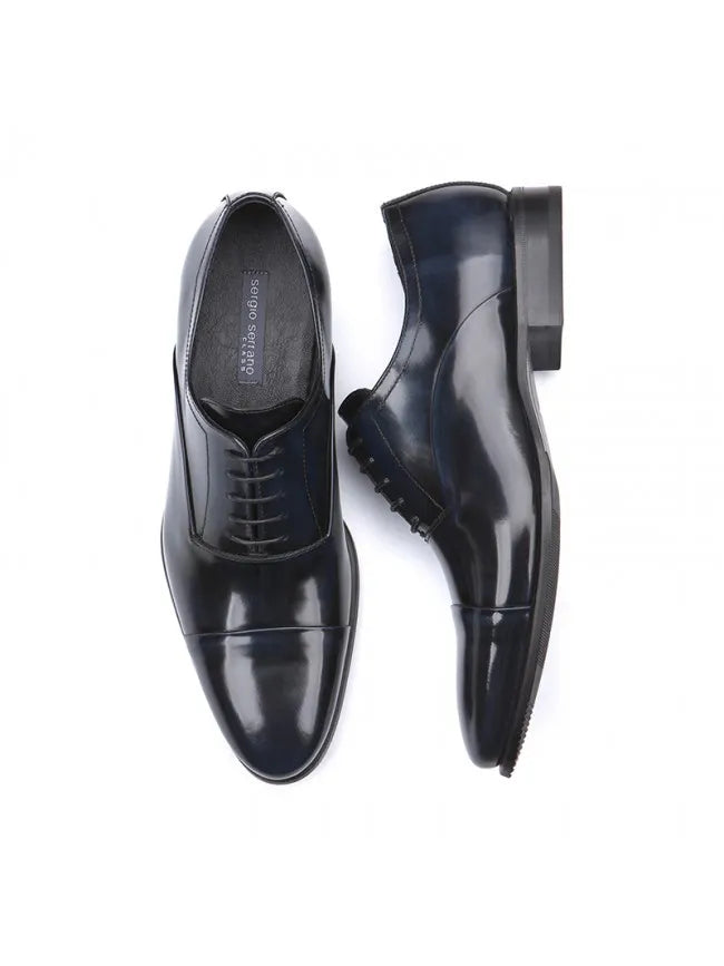 ZAPATO DE HOMBRE VESTIR ANTIC MARINO OXFORD SERGIO SERRANO 5802