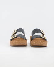 SANDALIA BIO PLATAFORMA PIEL COLOR NEGRO HAPPY MONK GOMERA 006
