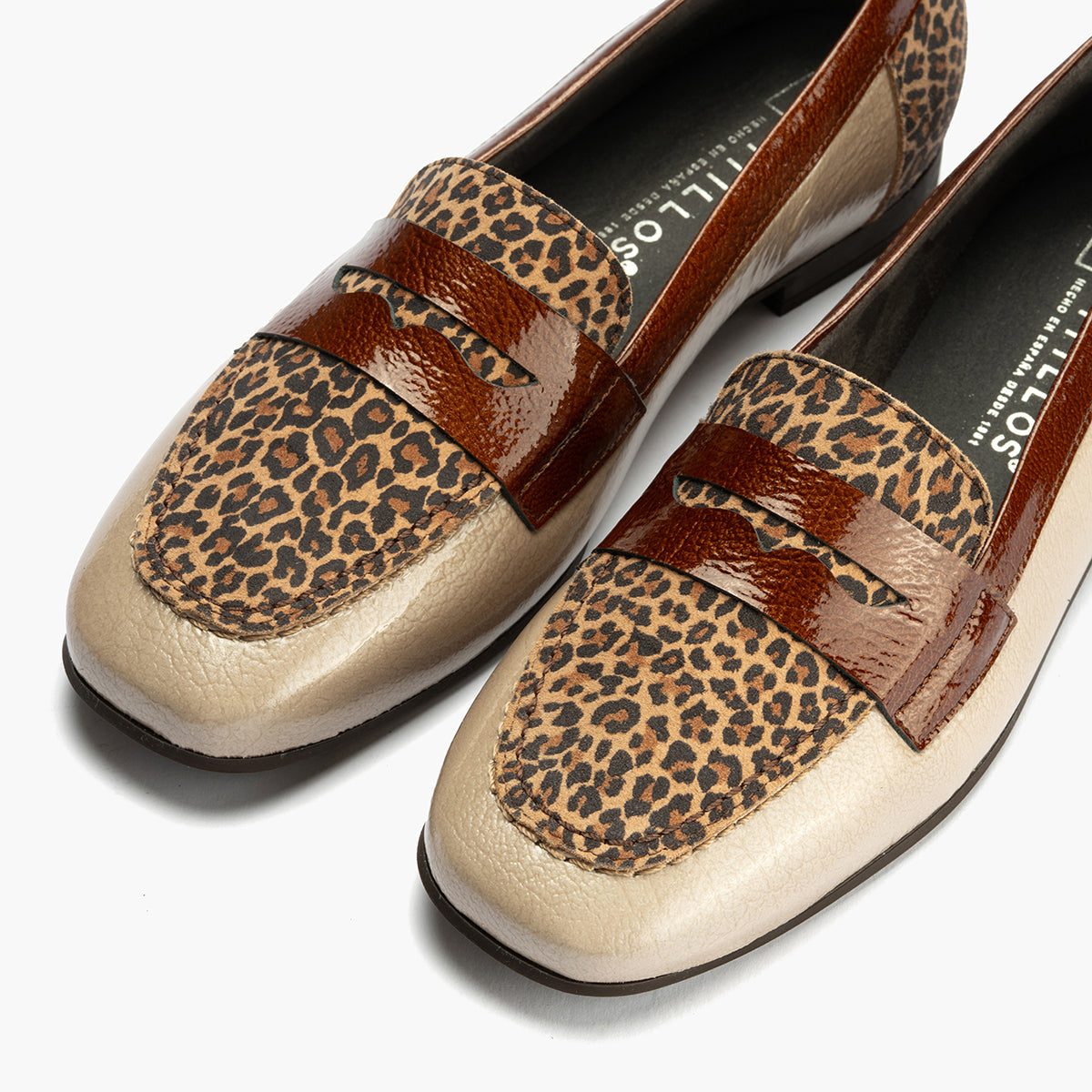 MOCASIN PLANO BEIG ANIMAL PRINT 10870