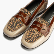 MOCASIN PLANO BEIG ANIMAL PRINT 10870