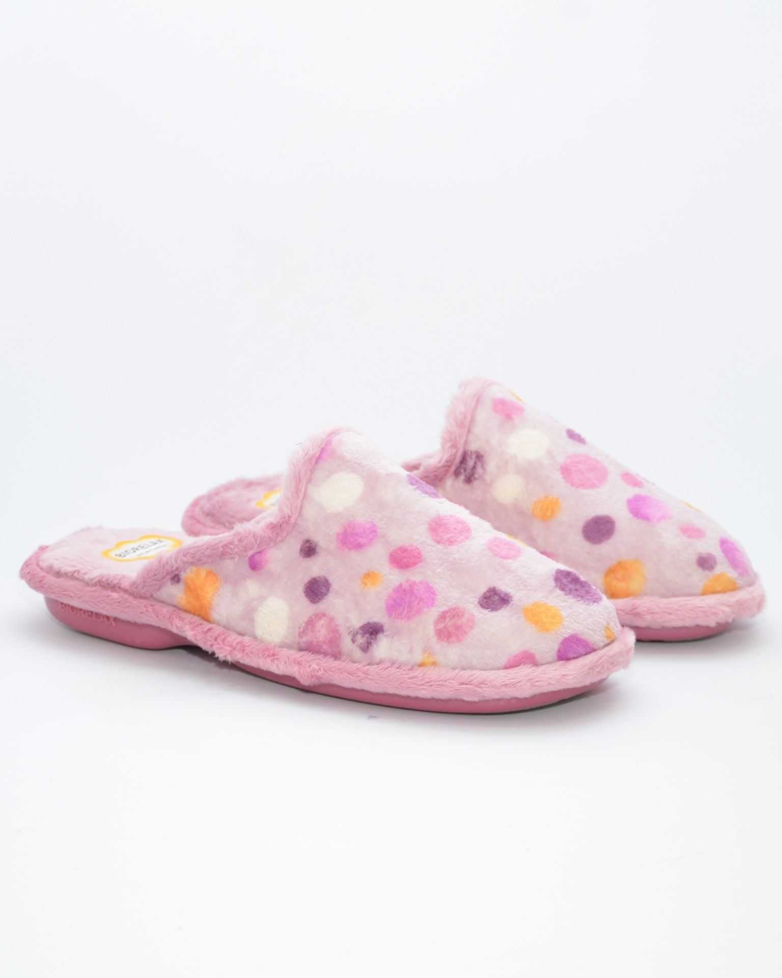 ZAPATILLAS CASA MUJER PUNTOS MALVA