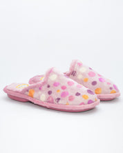 ZAPATILLAS CASA MUJER PUNTOS MALVA