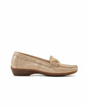ZAPATO MOCASIN MUJER FLUCHOS COLOR PLATINO ADUNA F1920