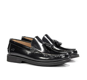 ZAPATO MOCASIN HOMBRE CON BORLAS COLOR NEGRO FLUCHOS STAMFORD F0049