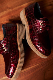ZAPATO MUJER CORDON BURDEOS POTRO BURDEOS LACOMBA GRANUTUM