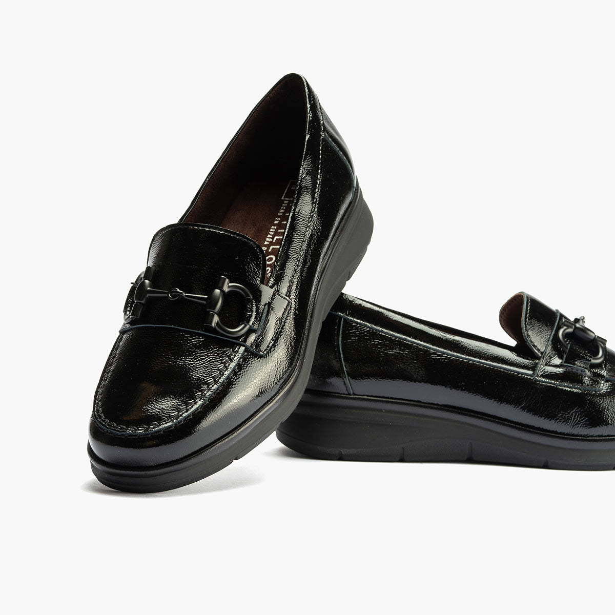 MOCASIN CHAROL ANCHO ESPECIAL NEGRO 10701