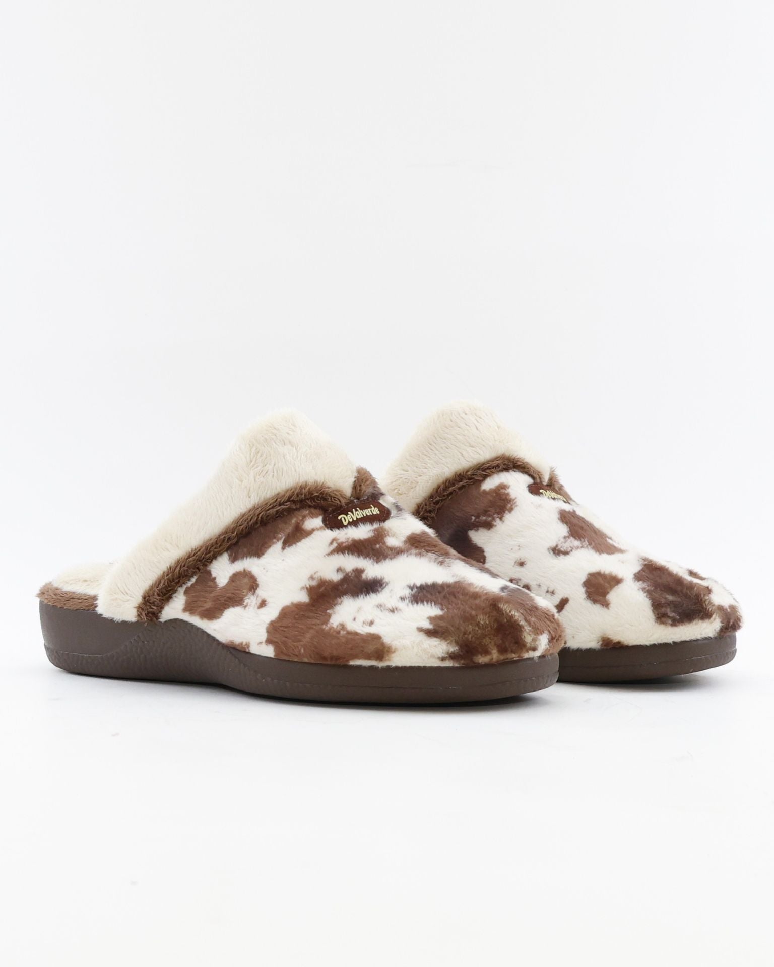 ZAPATILLAS DE CASA MUJER ABIERTA DEVALVERDE 1205 BEIGE VACA
