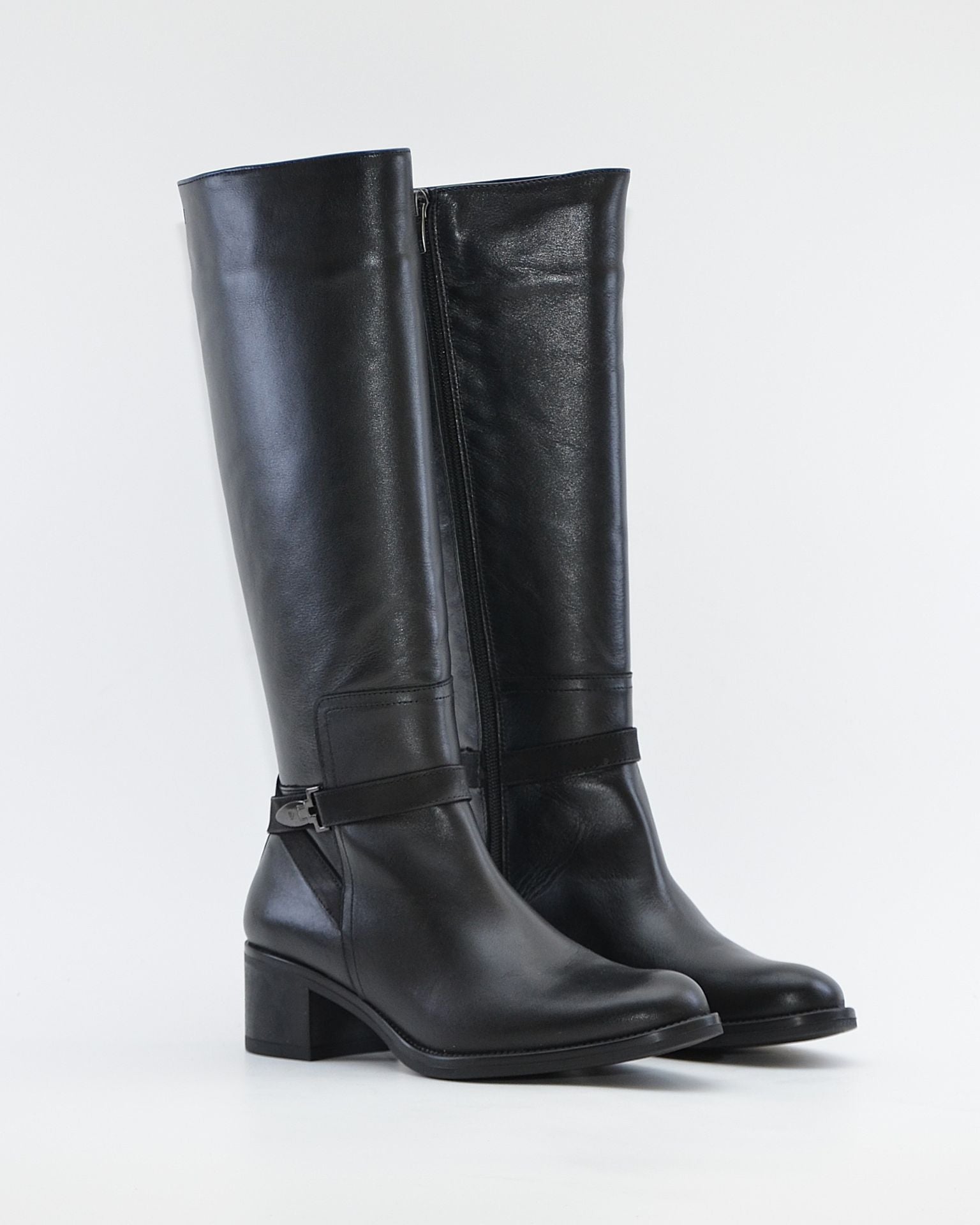 BOTA ALTA MUJER PIEL COLOR NEGRO DORKING by FLUCHOS D8965