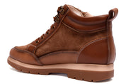 BOTIN DEPORTIVO MUJER CORDONES Y CREMALLERA CUERO L-4460