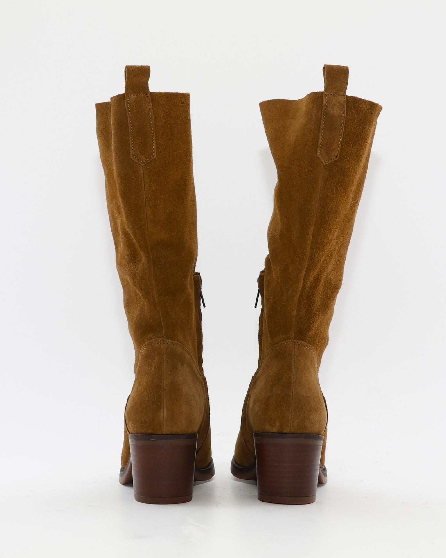 BOTA MUJER CAMPERA SERRAJE CUERO LIKEN TACON ANCHO KAOLA 4760