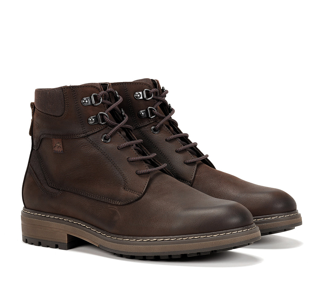 BOTIN CORDON CREMALLERA ENGRASADO MARRON F1590 TRUMAN D.CASTAÑO