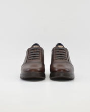 ZAPATO DE CORTE DEPORTIVO CUÑA MUJER ELÁSTICOS FLUCHOS LIVE F2096 CASTAÑO