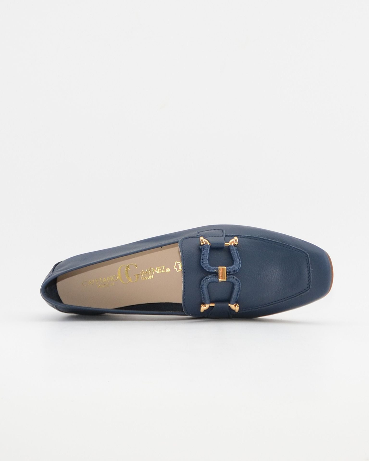 ZAPATO MOCASIN MUJER PLANO AZUL MARINO CAYETANO 17200
