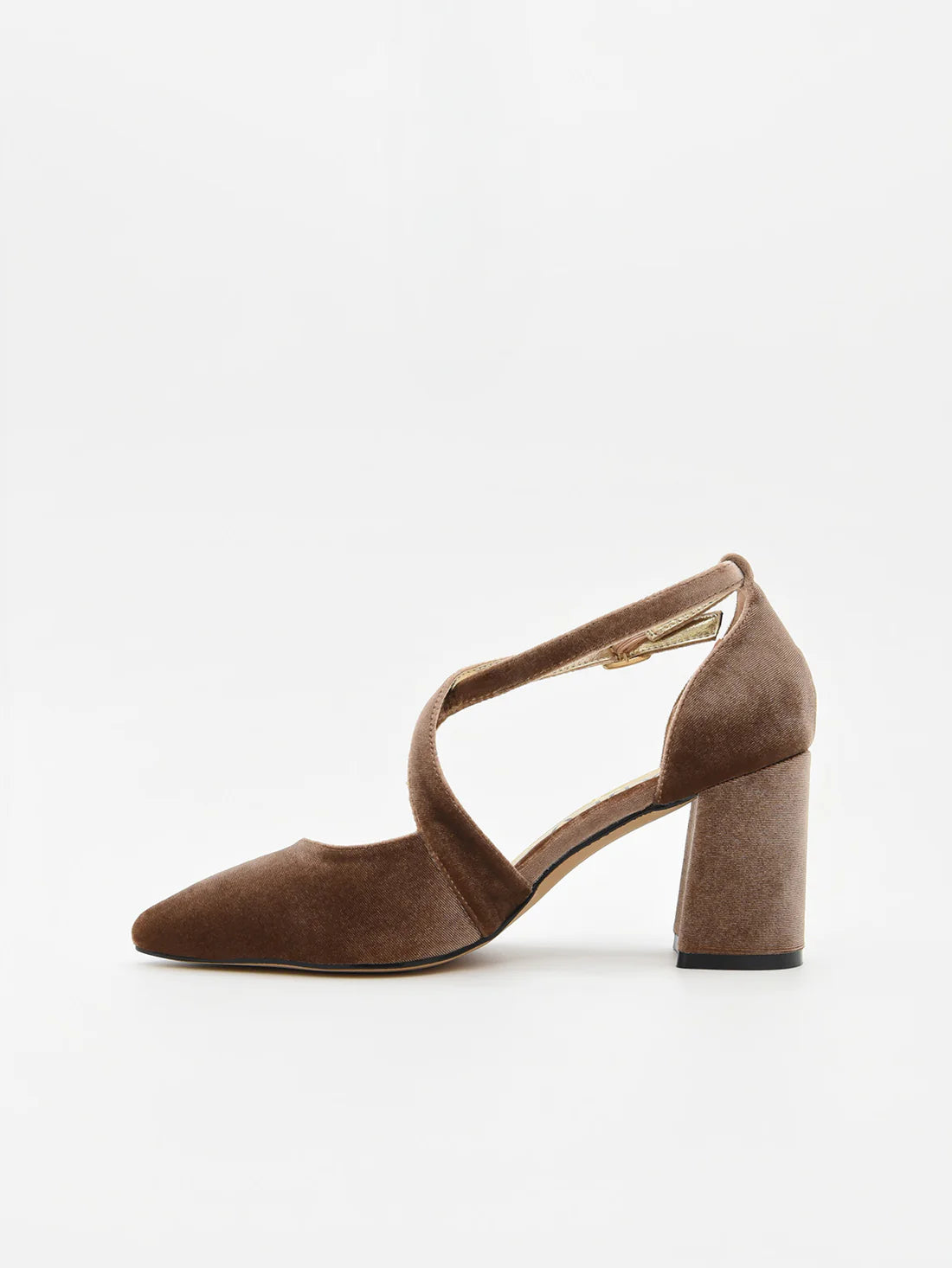 ZAPATO FIESTA TERCIOPELO TAUPE 459K211