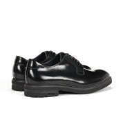 ZAPATO CORDON LISO NEGRO F0631 BELGAS