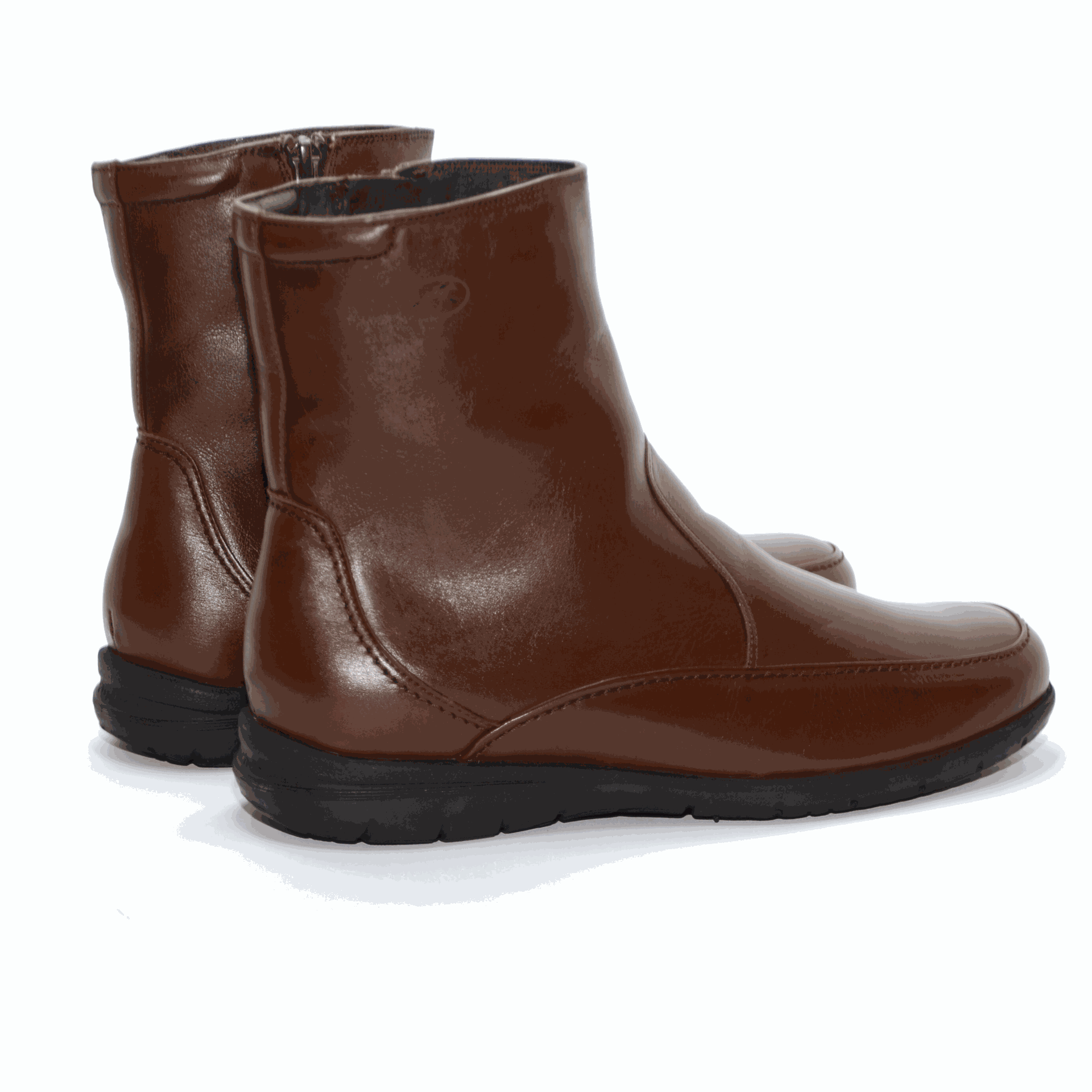 BOTA CREMALLERA MARRON 87840 LUCA LIBANO-CASTAÑO
