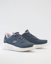 SNEAKERS MUJER SKECHERS 117324 DKNW AZUL CORDON ELÁSTICO SLIP-INS
