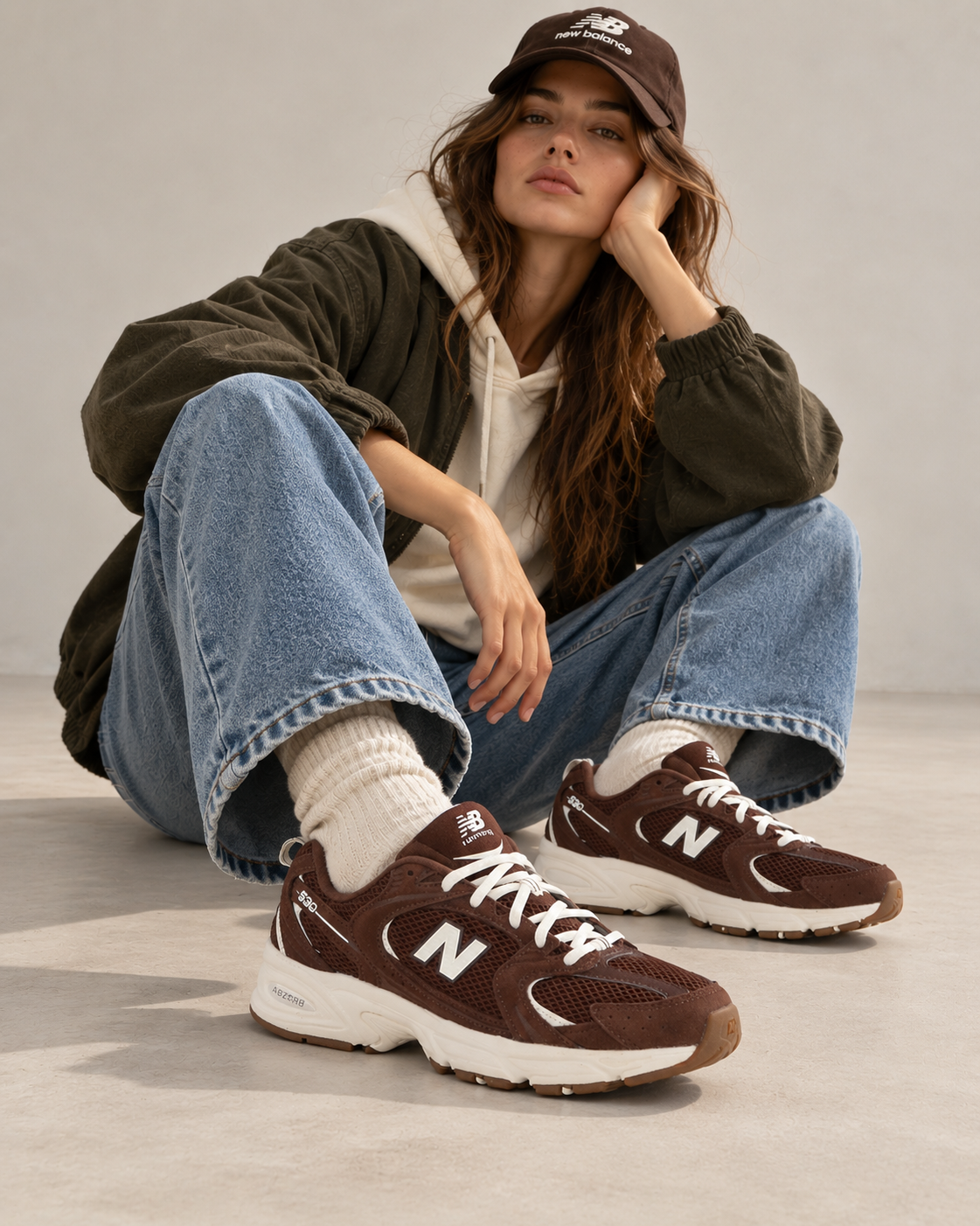 SNEAKERS NEW BALANCE U530 SCW ZAPATILLAS MUJER COLOR MARRON CHOCOLATE