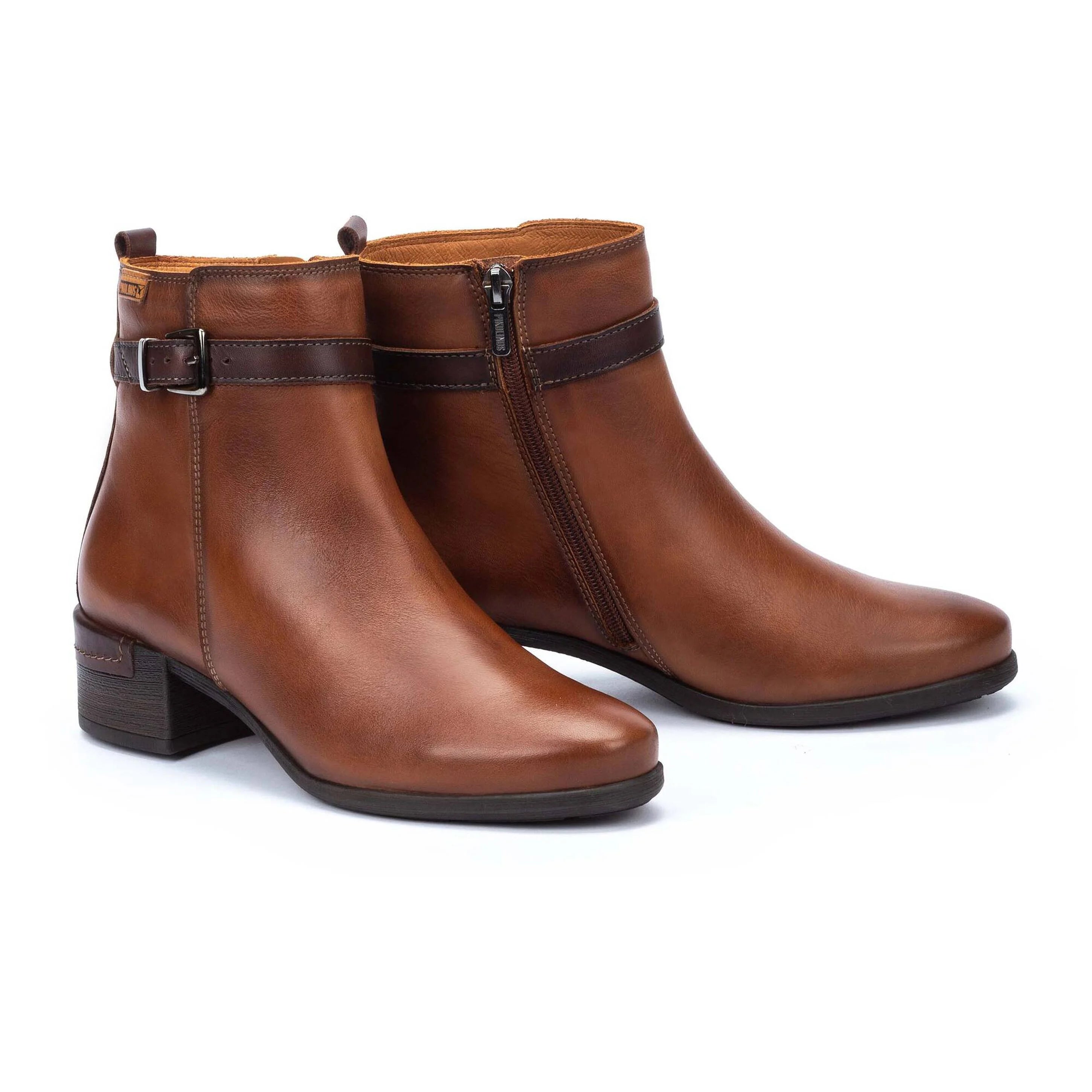BOTIN MUJER COLOR CUERO CON CREMALLERA MALAGA W6W-8622
