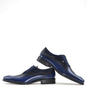 ZAPATO HOMBRE OXFORD FLORENTIC AZUL CON ANTE AZUL