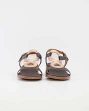 SANDALIA MUJER TACON BAJO COMBI MARRON DORADO PLANTA DE GEL OH MY SANDALS 5893