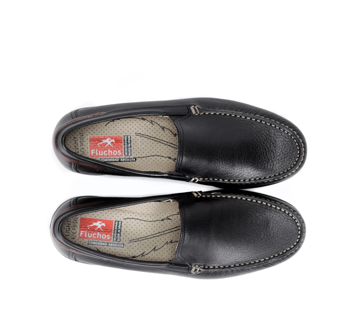 ZAPATO MOCASIN HOMBRE FLUCHOS COLOR NEGRO ORION 8682