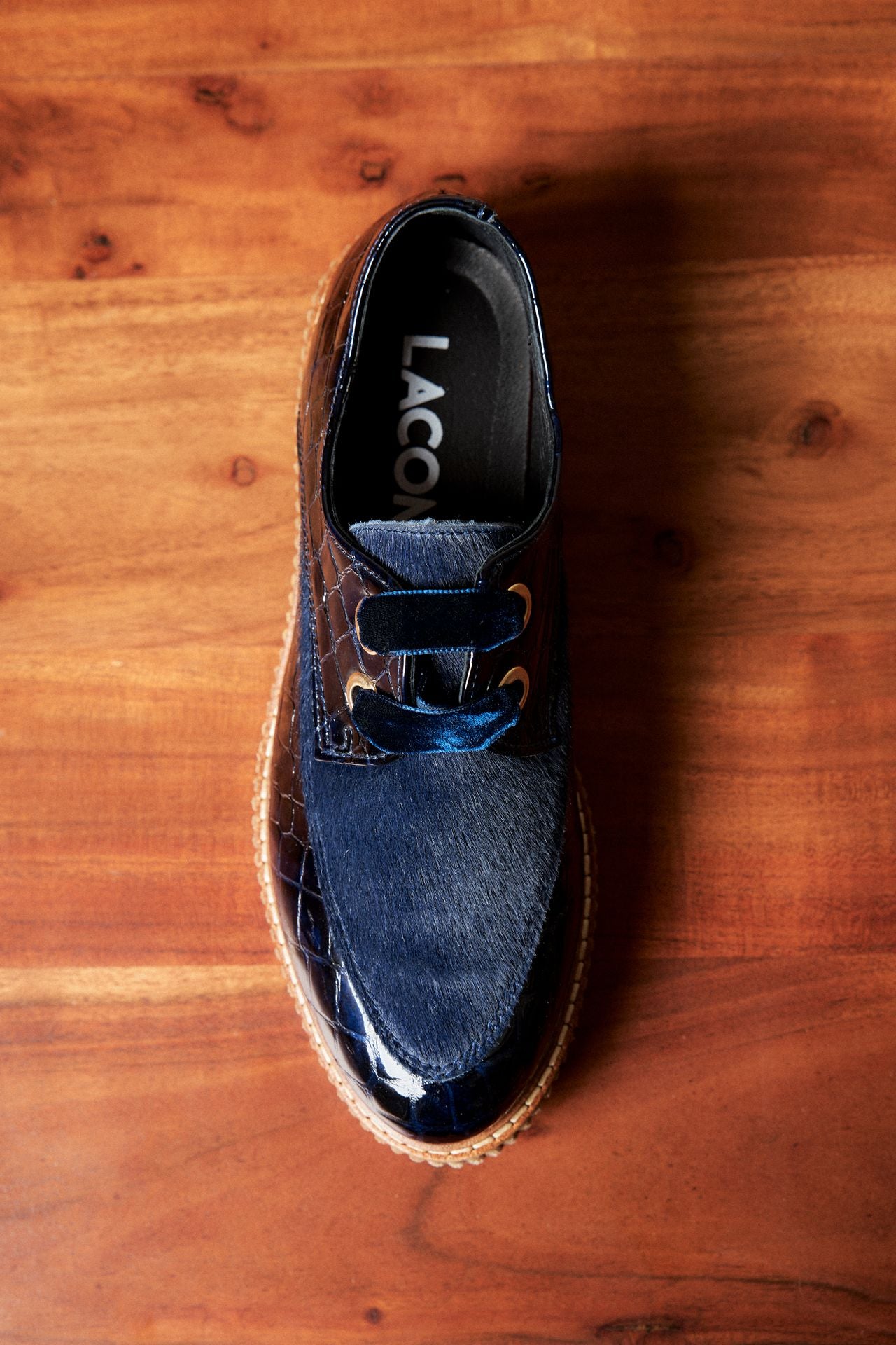 ZAPATO MUJER CORDON COCO MARINO POTRO MARINO LACOMBA JAZMINE