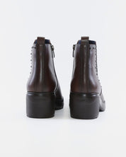BOTIN MARRON MUJER TACON ANCHO FLUCHOS FUGAZ F2109