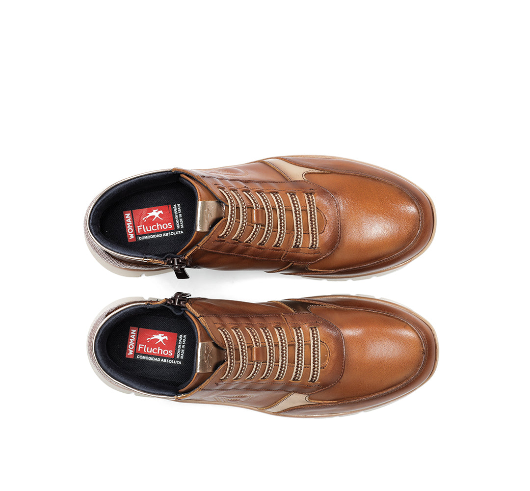 BOTIN DEPORTIVO CUERO CREMALLERA Y GOMA ELASTICA F2077 UNION