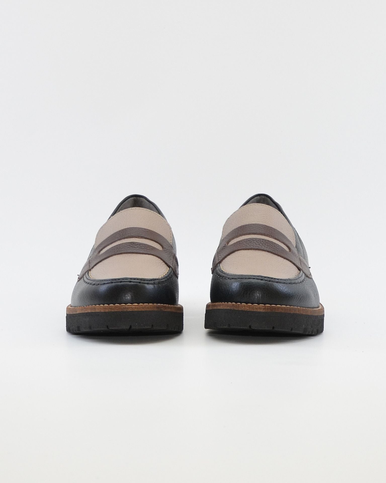 ZAPATO MOCASIN MUJER NEGRO MARRON TOPO PLANTILLA EXTRAIBLE PITILLOS 11564