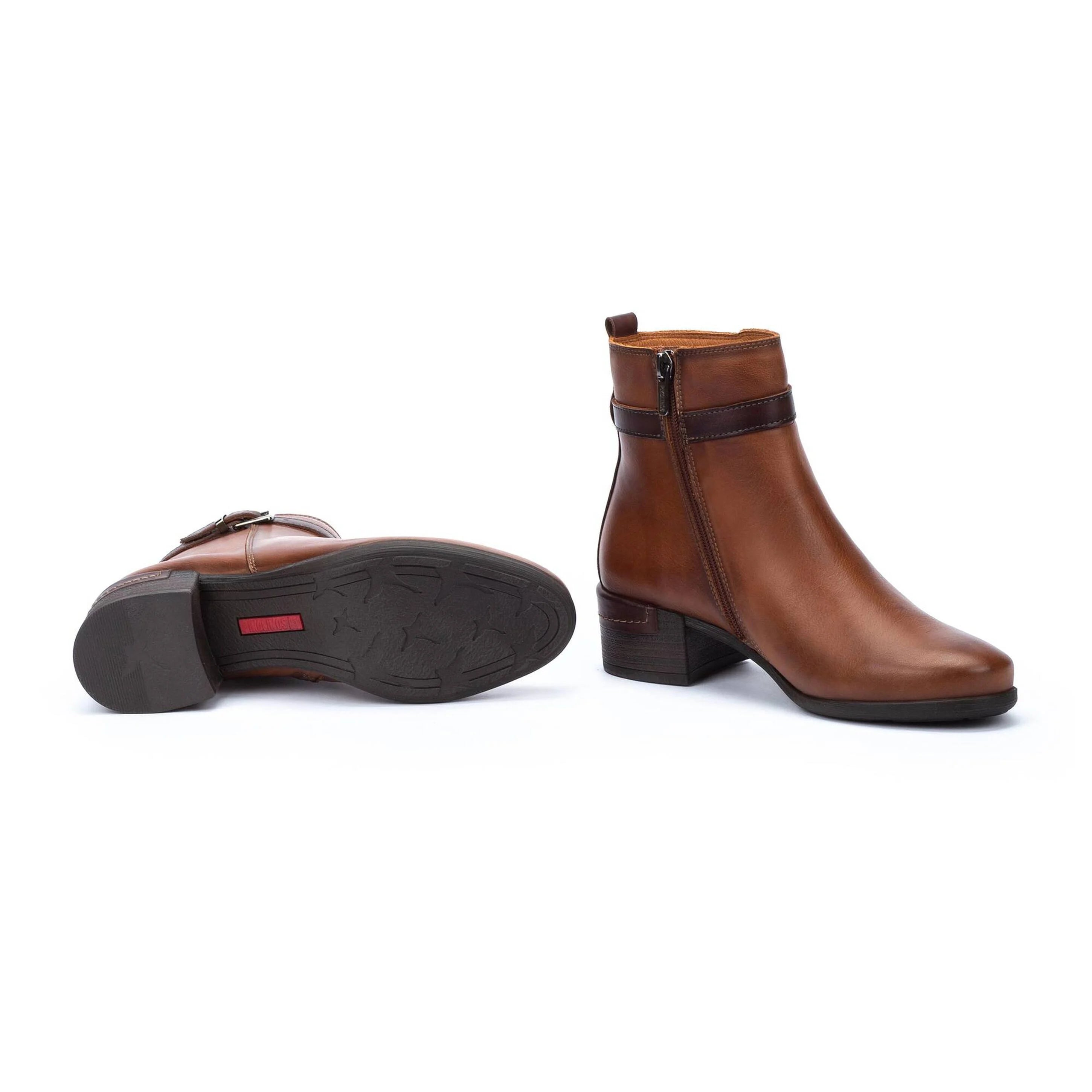 BOTIN MUJER COLOR CUERO CON CREMALLERA MALAGA W6W-8622