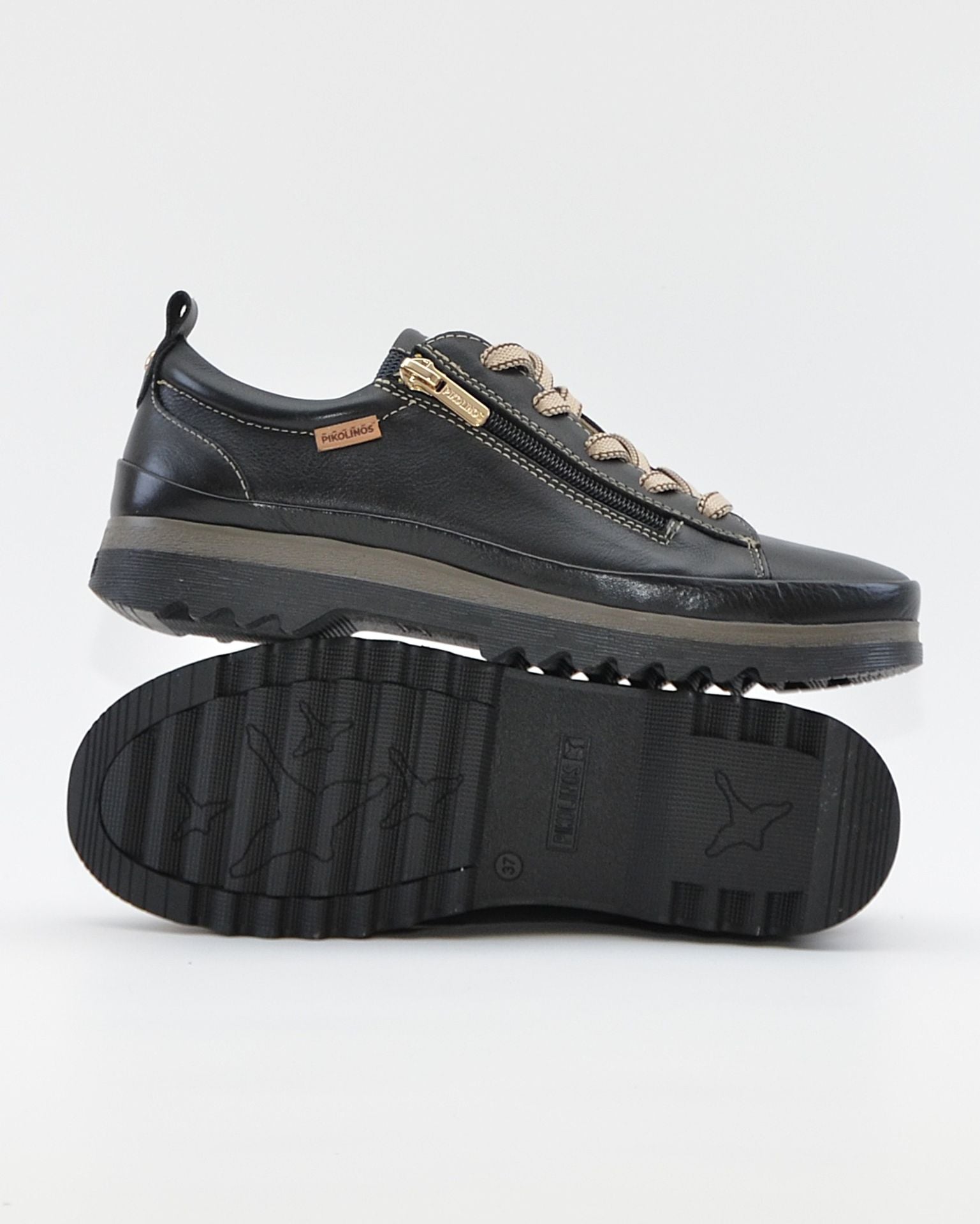 ZAPATO DE CORTE DEPORTIVO MUJER CORDON Y CREMALLERA PIKOLINOS NEGRO W3W-6979ST VIGO