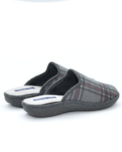 ZAPATILLAS DE CASA HOMBRE CUADROS GRIS