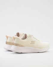 SNEAKERS MUJER SKECHERS 150629 NTGD BEIGE GLITER CORDONES