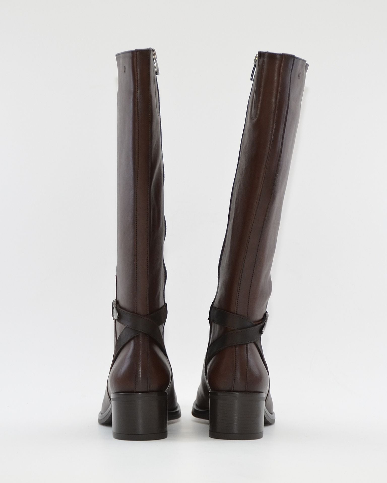 BOTA ALTA MUJER PIEL COLOR MARRÓN DORKING by FLUCHOS D8965
