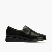 MOCASIN ANCHO ESPECIAL LICRA NEGRO 10711