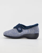ZAPATILLAS DE CASA MUJER ANCHO ESPECIAL CABRERA 5454 FLORELLA MARINO