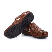 SANDALIA HOMBRE CON VELCRO COLOR CUERO PIKOLINOS 06J-5433