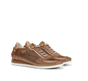 ZAPATO FLUCHOS MUJER COLOR CAMEL CON ELASTICOS METALIZADOS FLUCHOS SELLA F2143 DORE