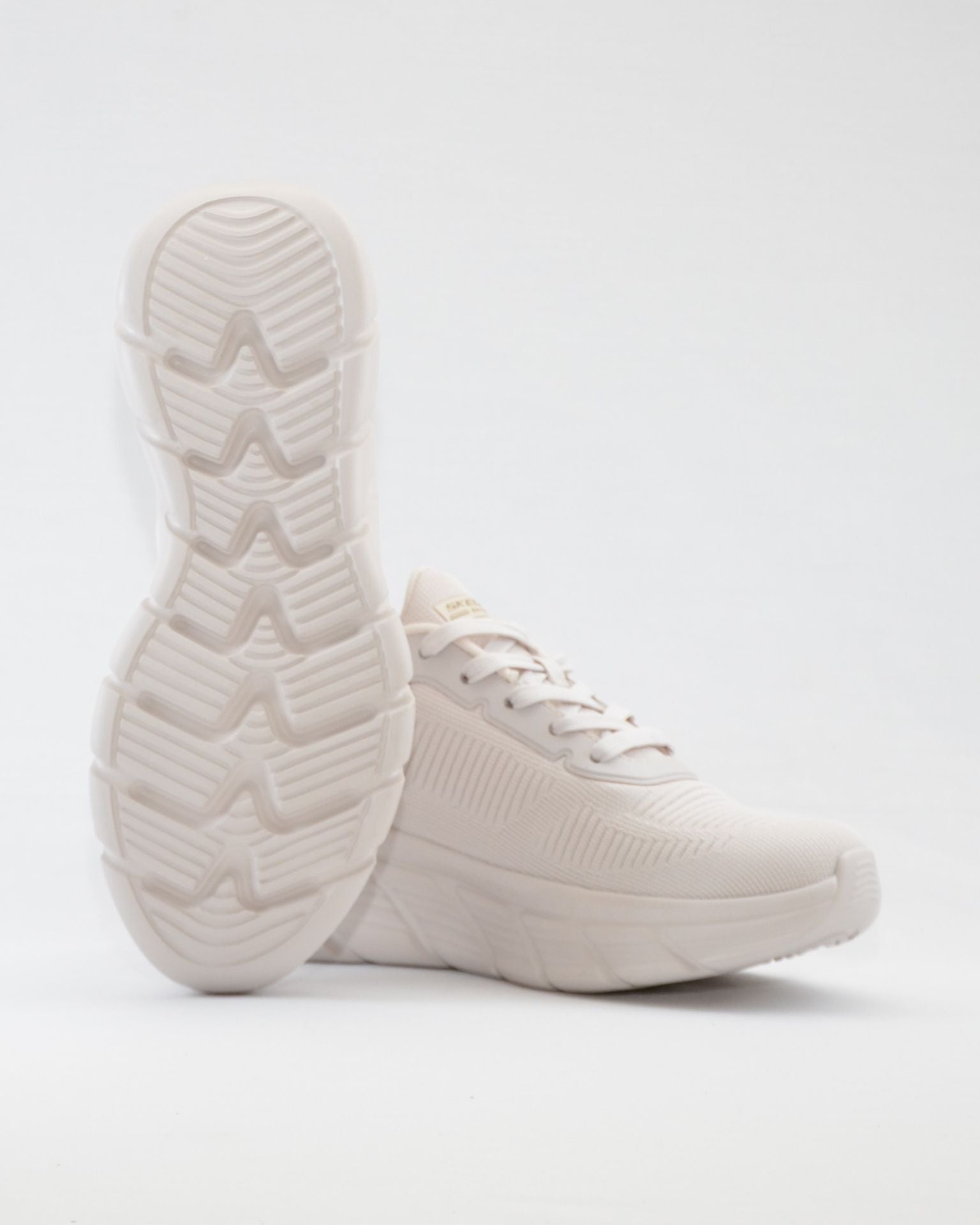 SNEAKERS MUJER SKECHERS 117385 OFWT BLANCO CORDONES BOBS SPORT