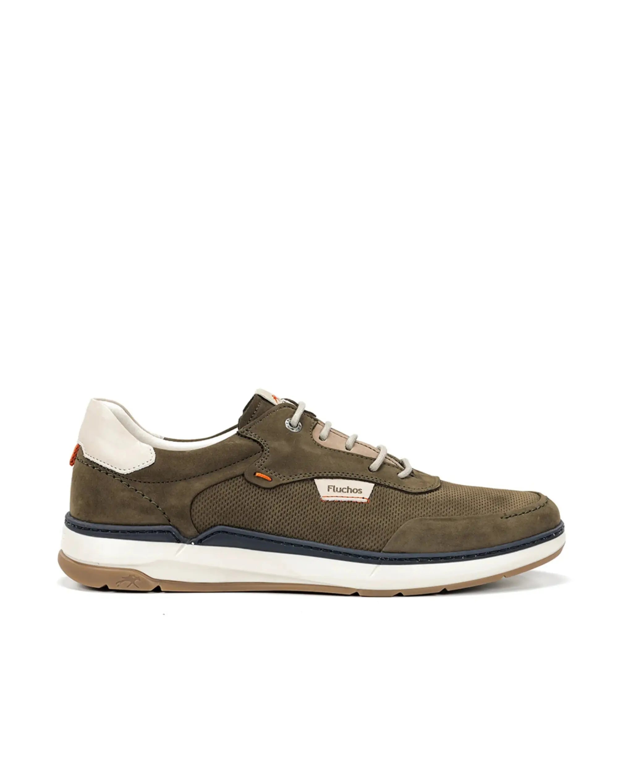 ZAPATO CASUAL HOMBRE FLUCHOS COLOR KAKY CON CORDON JEFF F2210 STONE