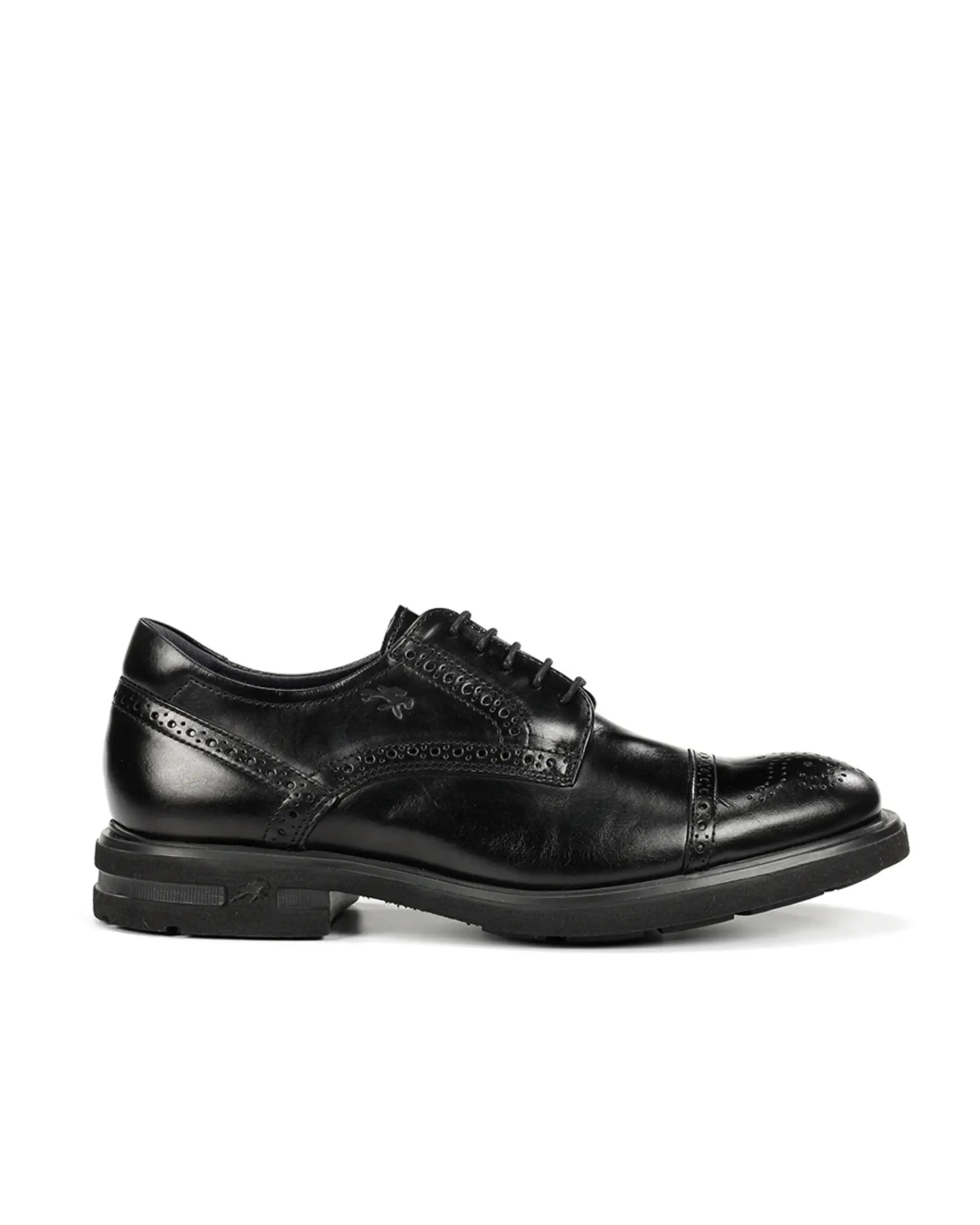 ZAPATO CORDON PICADO NEGRO F0629 BELGAS