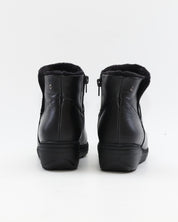 BOTINES DE MUJER CON CUÑA BAJA COLOR NEGRO GIORDA 27681