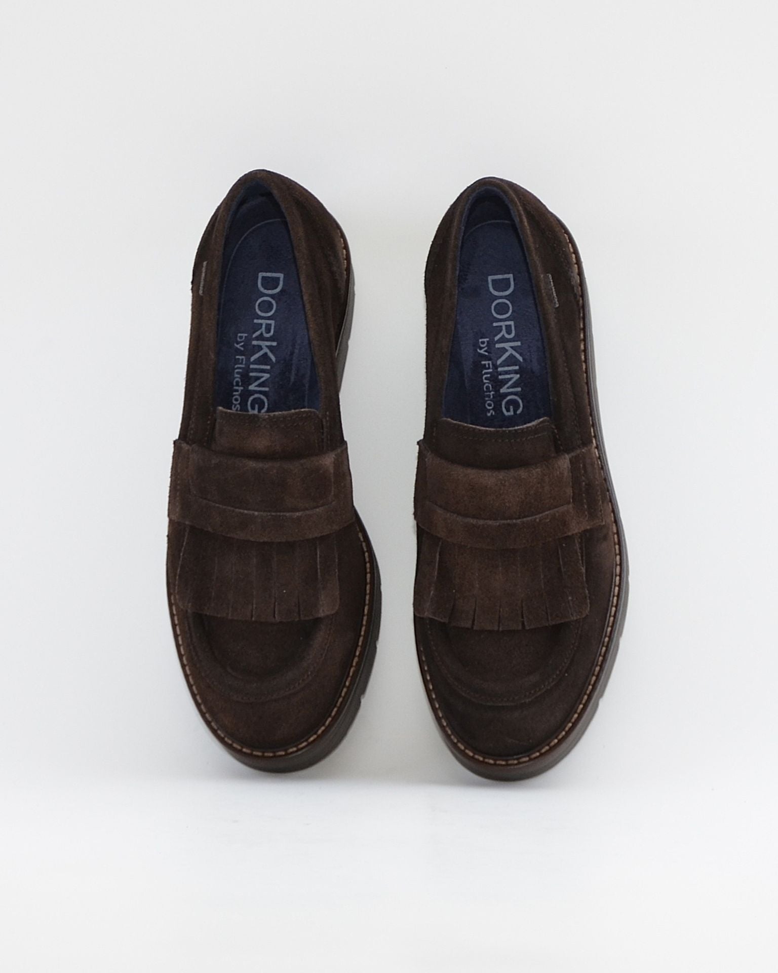 ZAPATO MOCASIN MUJER FLECHOS SERRAJE MARRÓN CHOCOLATE DORKING by FLUCHOS D9782 ÉBANO