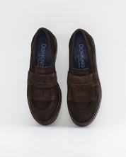 ZAPATO MOCASIN MUJER FLECHOS SERRAJE MARRÓN CHOCOLATE DORKING by FLUCHOS D9782 ÉBANO